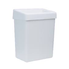 20 Litre Wall Bin White Plastic